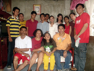 March 21: John Rommel Carpio with father, mother and youngest sister