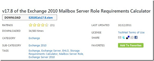 version 17 8 of mailbox server role requirements calculator released mailbox requirements