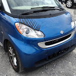 smart car with eye lashes in Niagara Falls, United States 