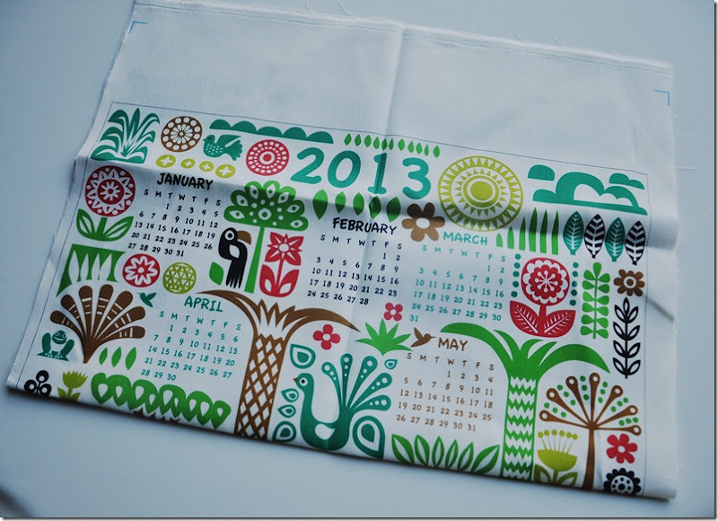 2013 Fabric Calendar at Living with Punks