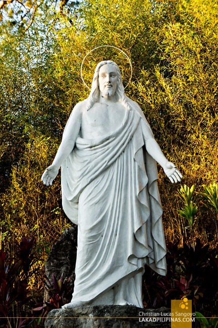 A Sculpture of Christ at Baguio City's Lourdes Grotto