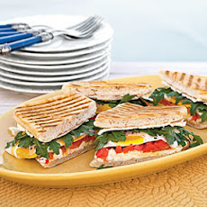 Truffle Goat Cheese & Bell Pepper Breakfast Panini
