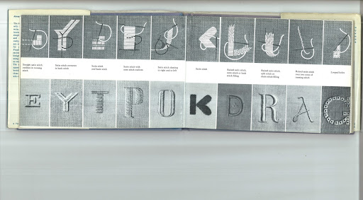 Here is inspiration for our stitching suite from a vintage embroidery book.