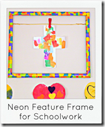 neon feature frame
