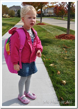 Waiting for Pre-School Bus Waiting for Pre-School Bus