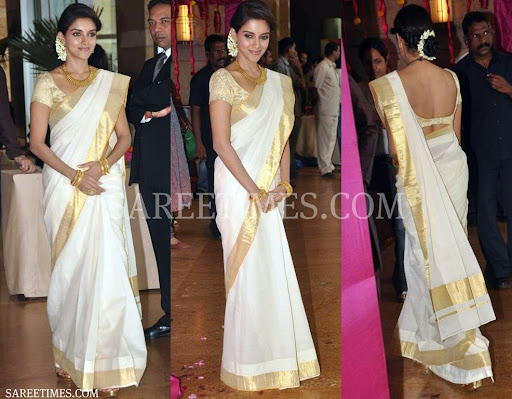 Asin in Traditional Saree On 950 PM Asin Traditional Saree