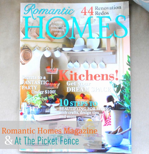romantic homes magazine cover