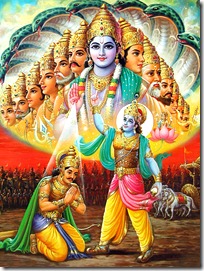 Krishna showing universal form