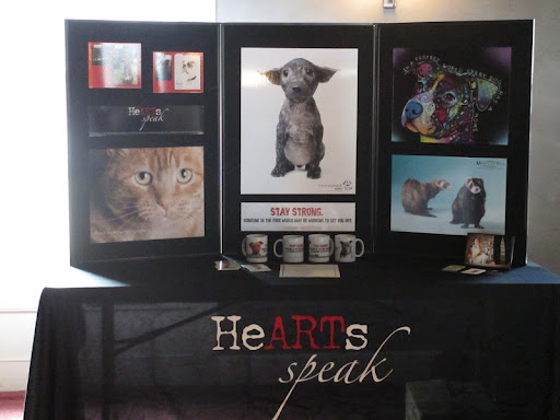 HeARTs Speak, animal welfare organization chosen to benefit from the event.
