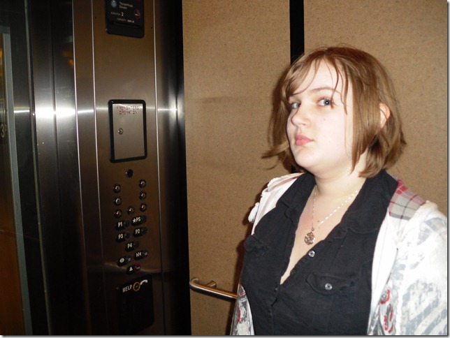 Caught in the elevator
