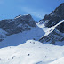 Close-up of the Chalchhorn couloir