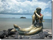 Golden Mermaid statue, Songkhla 