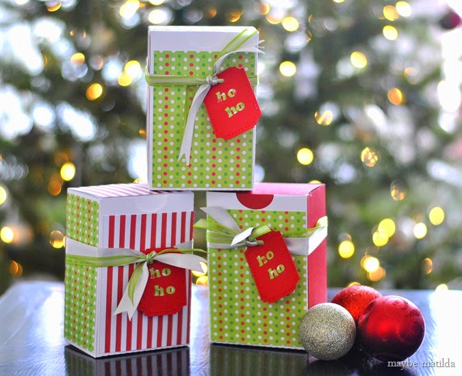 Peppermint Chex Mix and DIY Favor Boxes