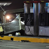 Details are sketchy and unconfirmed, but based on radio communications, a semi-truck took out a fuel pump and a shack on the pump island. There was minimal damage to the driver side rear of the truck cab and the side of the trailer. No one was injured. This was initially reported as a vehicle into a commercial structure. Sac City Fire responded however there was no fire and no injuries. News_111121_SemiVsFuelPump