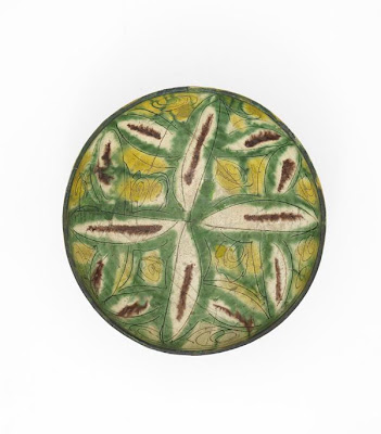 Bowl | Origin:  Iran | Period: 9th-10th century | Details:  Not Available | Type: Earthenware incised and painted over glaze | Size: H: 9.0  W: 24.0  cm | Museum Code: F1978.26 | Photograph and description taken from Freer and the Sackler (Smithsonian) Museums.