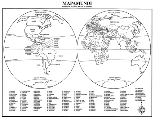 Planisferio sin división política para imprimir - Imagui Planisferio sin división política para imprimir - Imagui