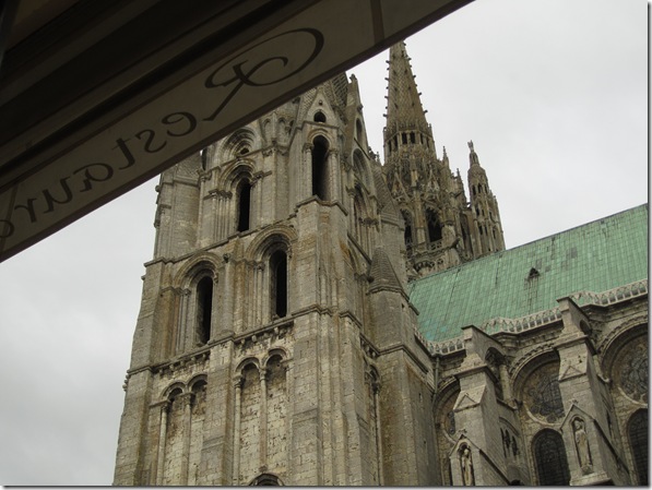 View of the Cathedrale from our table
