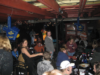 Looking toward the stage and Tall Paul.