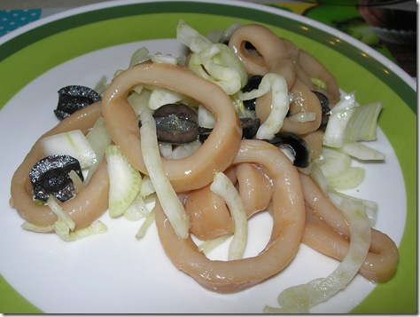 insalata totani olive finocchi