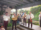 The mariachis played late into the evening.