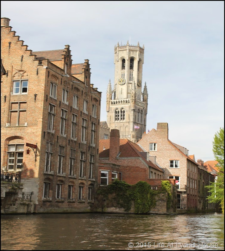Bruges Clock Tower from the canal