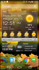 ويدجت رائع للطقس والساعة للأندرويد Weather & Clock Widget Android - 1