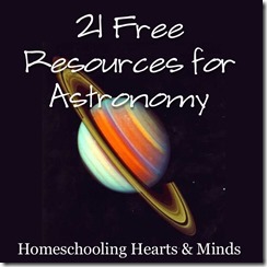 21 Free Online Resources for teaching about the planets, stars, and solar system @ Homeschooling Hearts & Minds