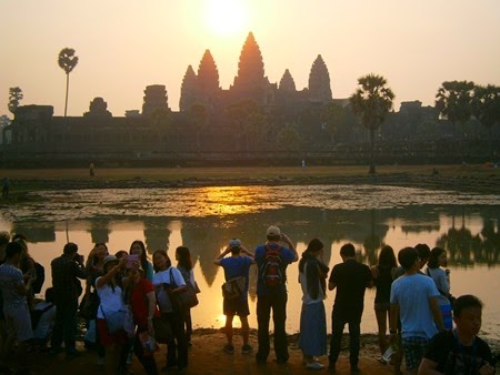 amanece en Angkor Wat