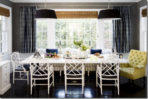 Beautiful-Dining-Room-mixed-seating-bench-windsor-smith