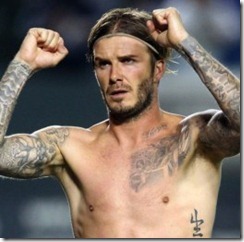 David Beckham tats