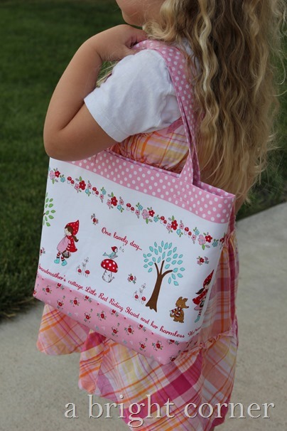 Little Red Riding Hood Tote tutorial