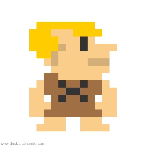 super herois e viloes em 8 bits flintstones  (6)