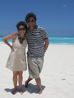 Here I am with Anthony on the beach. Don't forget your shades when you're out on the beach!