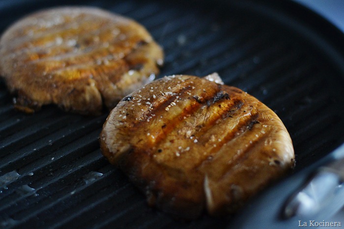 grilling mushrooms