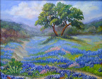 Paula Haynes "Blue bonnet Dreamscape" Oil