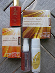 Cara, our beauty editor, packed us up some great beauty products to bring with us to the Bahamas. You have to be careful in the sun!