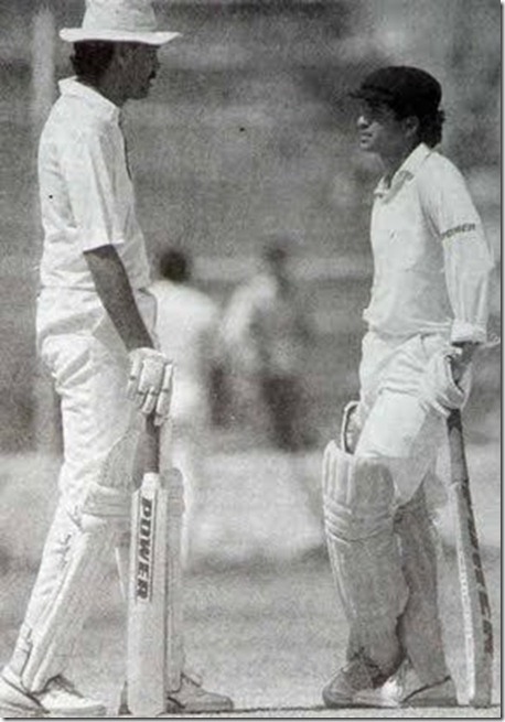 Sachin With Dilip Vengsarkar in the middle