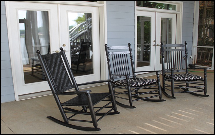 screened porch lower rocking chairs