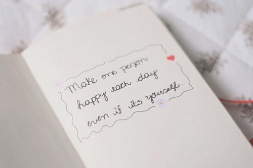 make_one_person_happy_each_day_even_if_its_yourself_inspiring_photography_quote_quote