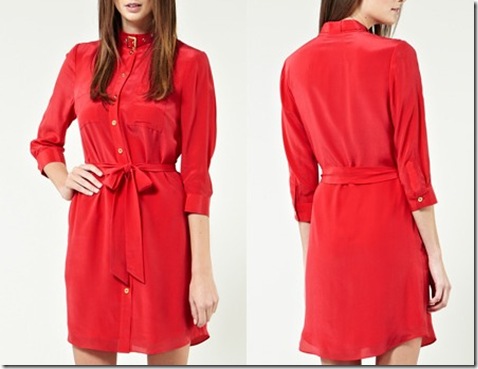 WH buckle neck shirt