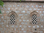 Detail of windows in an Ottoman style building in Nis..