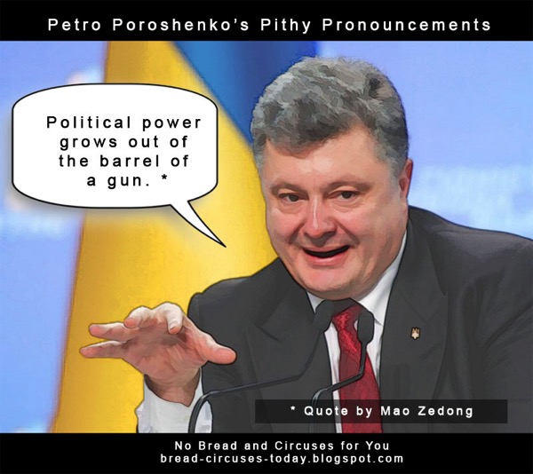 Cc poroshenko political power barrel of gun