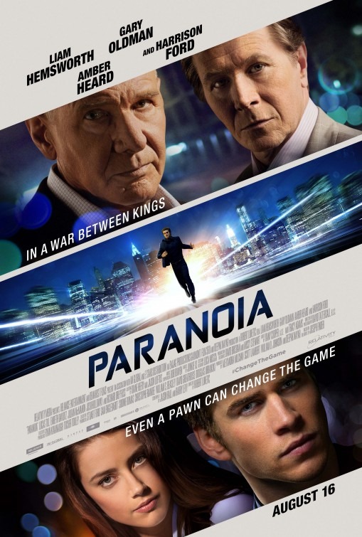 Kristálytiszta Paranoia poszter Harrison Forddal és Gary Oldmannel