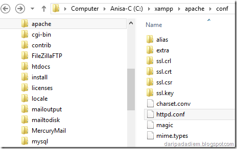 Mengganti port apache xampp Mengganti port apache xampp