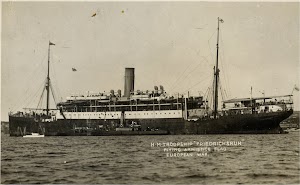 El FURST BISMARCK fue rebautizado FRIEDRICHSRUH para utilizar el nombre del Canciller de Hierro en el mayor buque de pasaje. Colección Arturo Paniagua