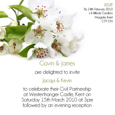 E - Informal Couple Hosting Civil Partnership