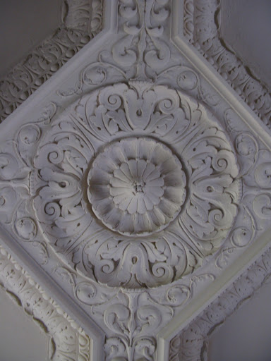 The plaster work on the ceiling is as beautiful as one of MS Weddings' cake.