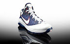 nike lebron 7 ps gr white navy red 6 01 Nike Air Max LeBron VII (7)   White/Navy/Gold Sample Actual Photos