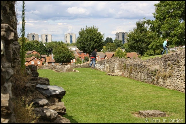 Tower blocks in the distance - Lesnes Abbey