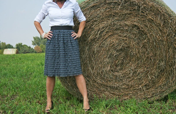 DIY ruffle skirt